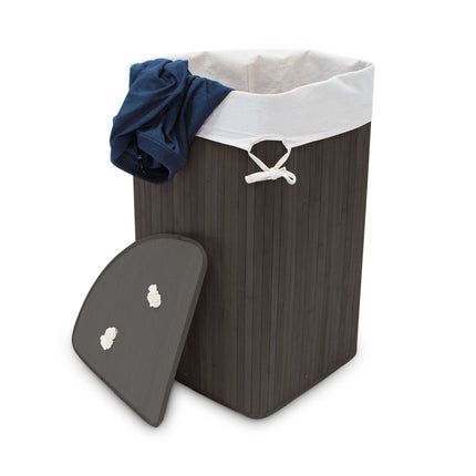 Laundry basket corner bamboo
