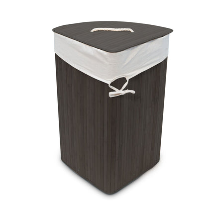 Laundry basket corner bamboo