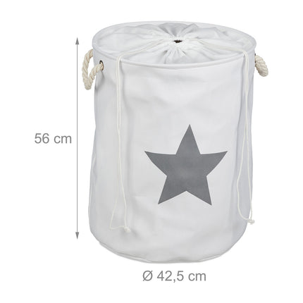 Laundry basket fabric with star