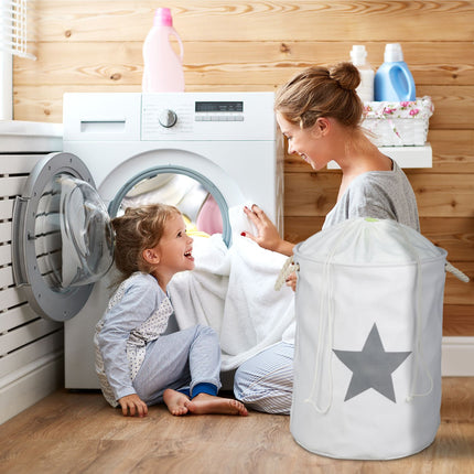 Laundry basket fabric with star