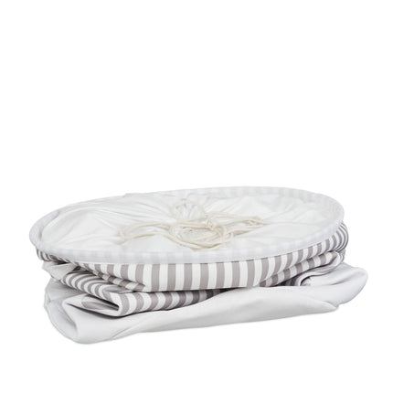 Laundry basket fabric with stripes