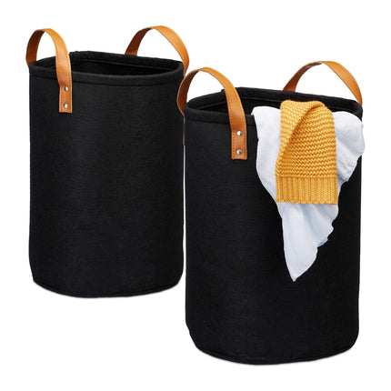 Laundry basket in felt 28 l
