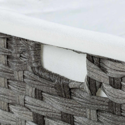 Laundry basket in rattan look 90 l