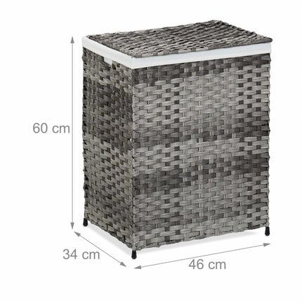 Laundry basket in rattan look 90 l