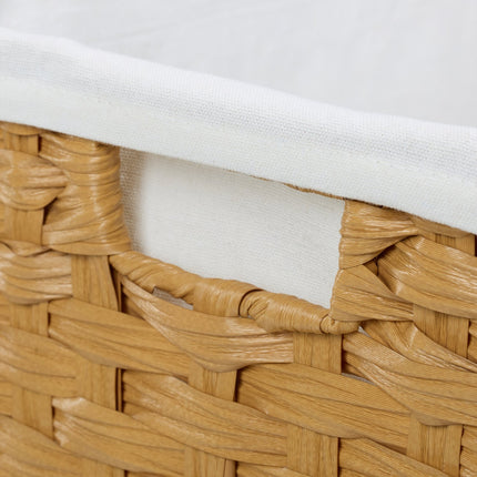 Laundry basket in rattan look 90 l