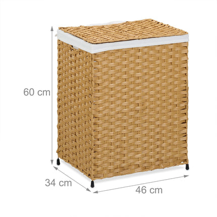 Laundry basket in rattan look 90 l