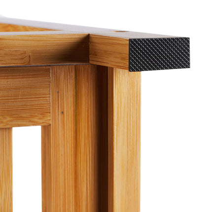 Laundry basket shelf for bathroom