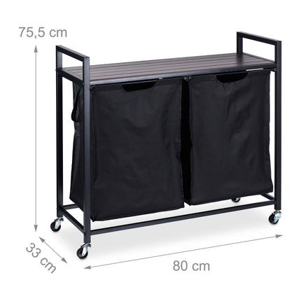 Laundry basket stand with shelf