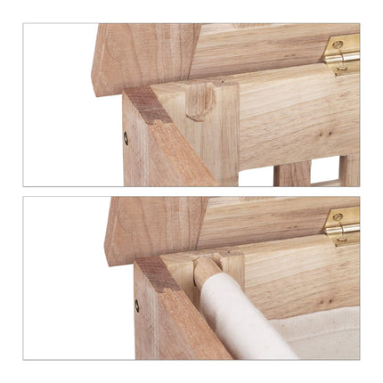 Laundry basket walnut