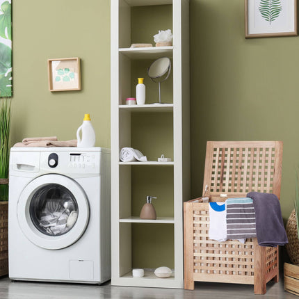 Laundry basket walnut