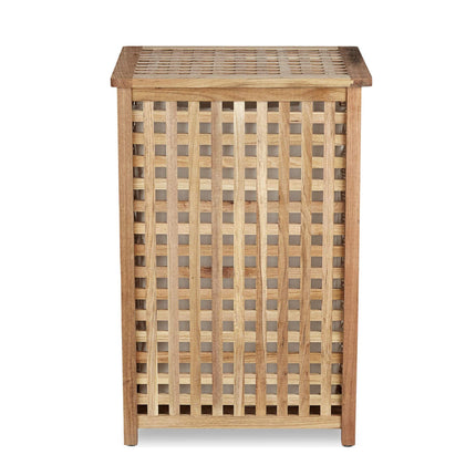 Laundry basket walnut wood