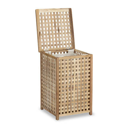 Laundry basket walnut wood