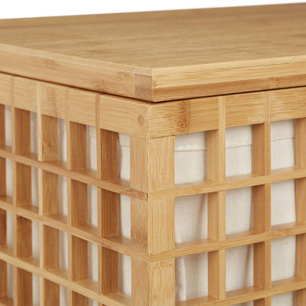 Laundry basket with 2 compartments