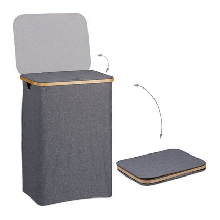 Laundry basket with lid 100 l