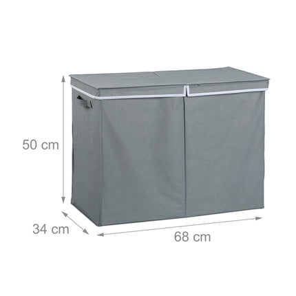 Laundry basket with lid 100 litres