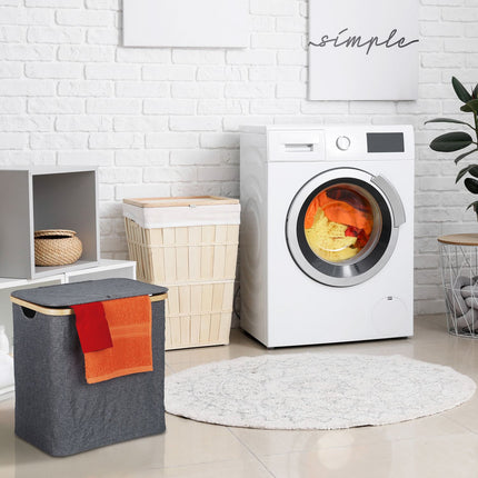 Laundry basket with lid 60 l