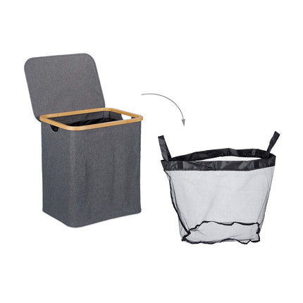 Laundry basket with lid 80 l