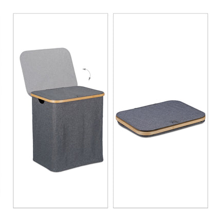 Laundry basket with lid 80 l