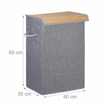 Laundry basket with lid
