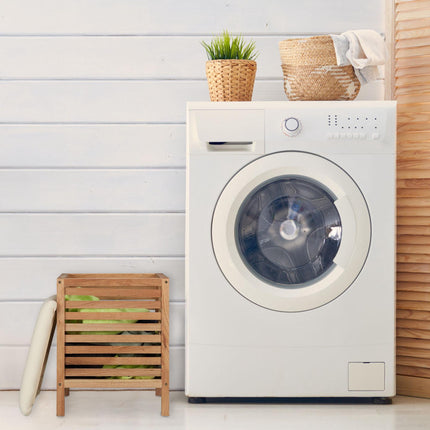 Laundry basket with seat Walnut Wood