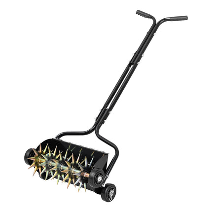 Lawn Aerator, 18-Inch Push Spike Roller, 40 lb Capacity