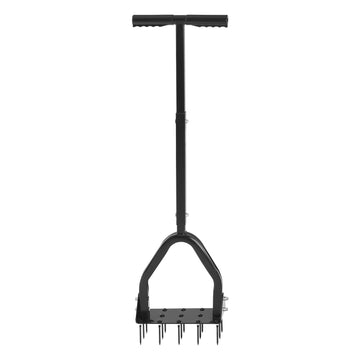 Lawn Aerator, Manual 15-Spike Tool With Long Handle