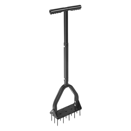Lawn Aerator, Manual 15-Spike Tool With Long Handle