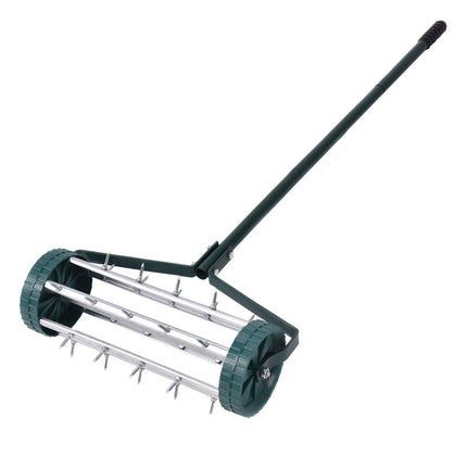 Lawn Aerator Roller, 45cm Wide, Steel & Plastic