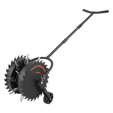 Lawn Core Aerator Roller, 16.6 In, Anti-Clog Tines