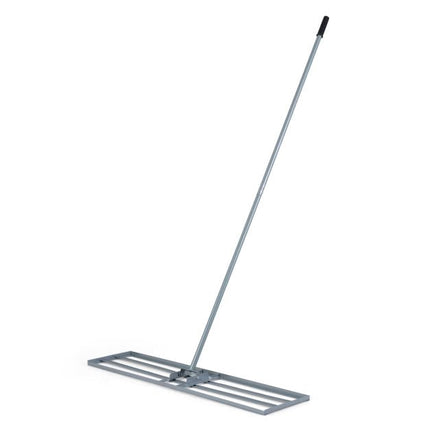 Lawn Leveling Rake, 177 cm Adjustable Handle, 106x25 cm Plate