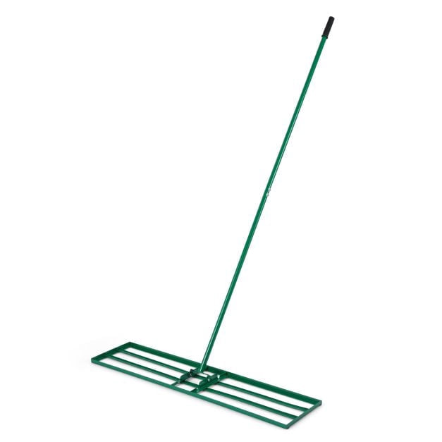 Lawn Leveling Rake, 177cm Adjustable Handle, Anti-Slip Grip