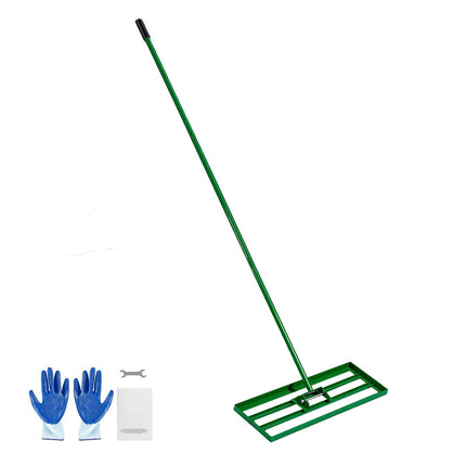 Lawn Leveling Rake, 30x10 in Plate, 78 in Handle