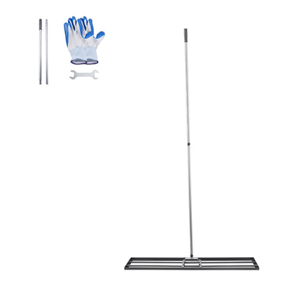 Lawn Leveling Rake, 48x10 in Plate, 83.9 in Handle
