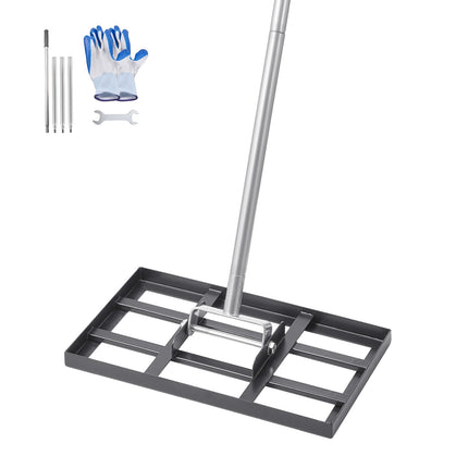 Lawn Leveling Rake, 78 In Handle, 17x10 In Plate