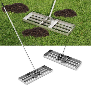 Lawn Leveling Rake, Metal, Ergonomic Handle, 75x25 cm