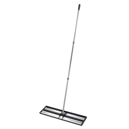 Lawn Leveling Rake With Roller, 30 x 10 in, Stainless