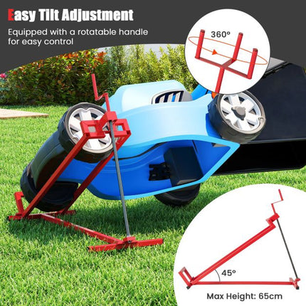Lawn Mower Lift Jack, 880 lb Capacity, Foldable Crank