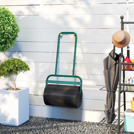 Lawn Roller, Steel, 38L Capacity, Dark Green, Easy Grip