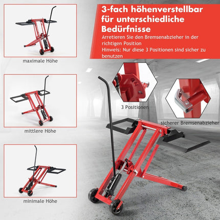 Lawn Tractor Lift, 227 kg Capacity, Adjustable Height
