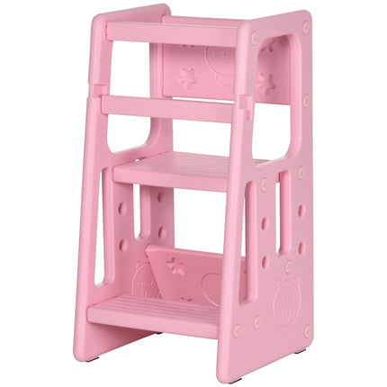 Montessori Learning Tower Step Stool, adjustable height, HDPE