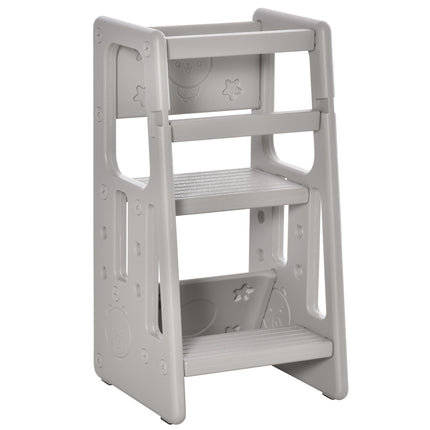 Height-adjustable Montessori Learning Tower for children