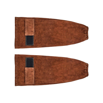 Leather Welding Sleeves, 18 In Cowhide, Flame Resistant