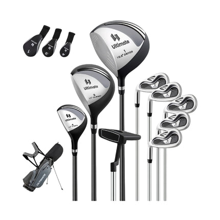 Left-Handed Men's Complete Golf Club Set with Bag