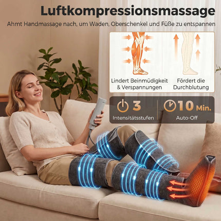 Leg Compression Massager With Heat, 3 Modes, 3 Intensities