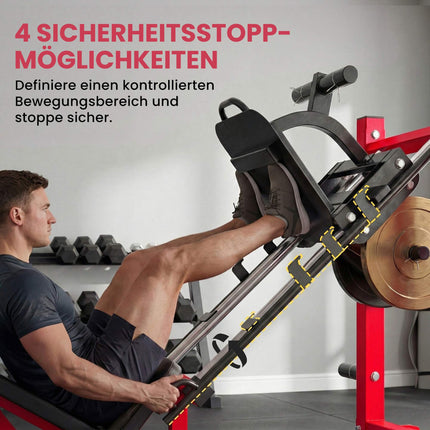 Leg Press Machine – Adjustable Backrest, Steel Frame