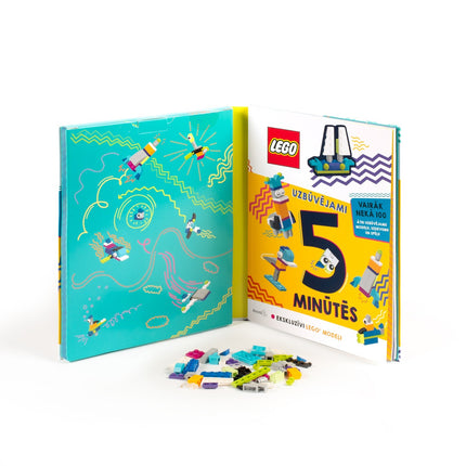 Lego Iconic Activity Book "5-Minute Builds"- Latvian