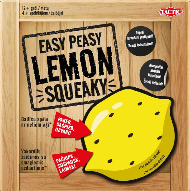 Lemon Squeaky Board Game for Fun Family Play, 2-4 Players