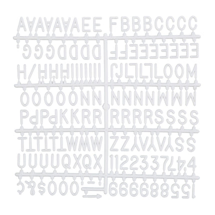 Letter Board 30x30 cm – 145 Characters, Framed