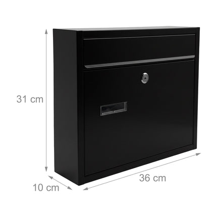 Letterbox, Wide Slot, Weatherproof Metal
