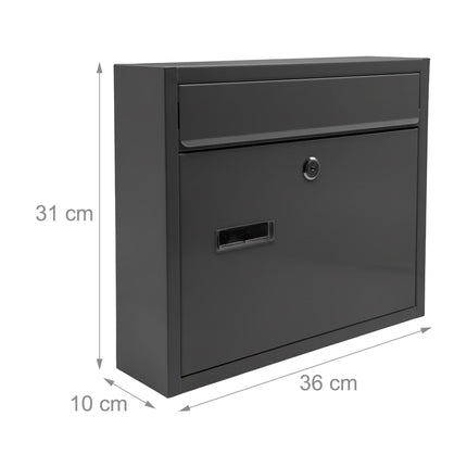 Letterbox, Wide Slot, Weatherproof Metal